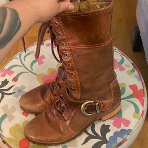 Vintage Timberland Lace Up Riding Boots Size